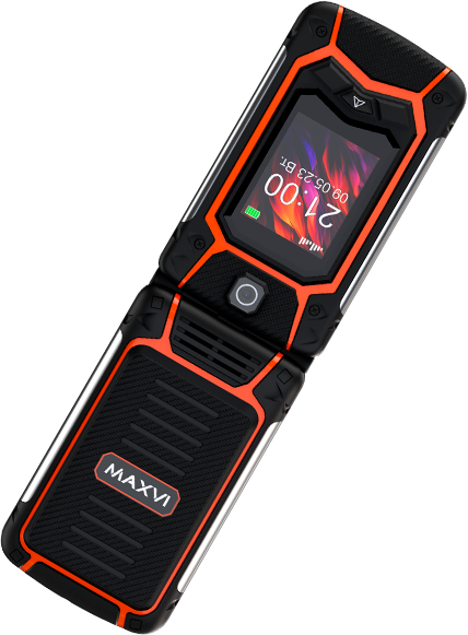 Мобильный телефон Maxvi E10 оранжевого цвета